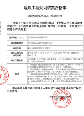 江蘇阿惠食品 匠心規劃，打造高標準鹵制肉制品及副產品加工項目